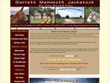 Tablet Screenshot of garrettjackstock.com